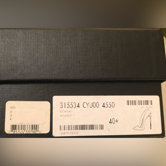 NWT Saint Laurent Leather Stiletto Pumps - Picture 10 of 11